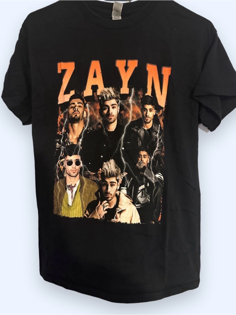 ZAYN Multi-Image Graphic Tee with Orange Logo